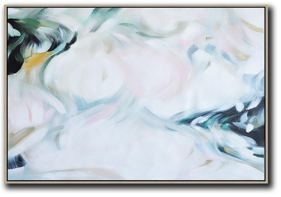 Oversized Horizontal abstract Art blank art canvas